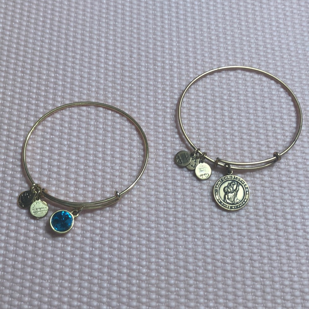 Alex and Ani charm bangle bracelets